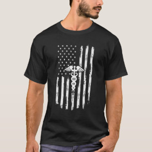 T-shirt PTA US Drapeau Physiothérapie Assistant US Drapeau