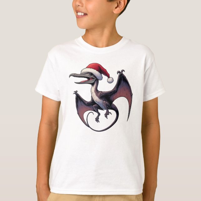 T-shirt Pterodactyle de Noël (Devant)