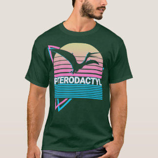 T-shirt Pterodactyle Pterosaure Dinosaur Retro