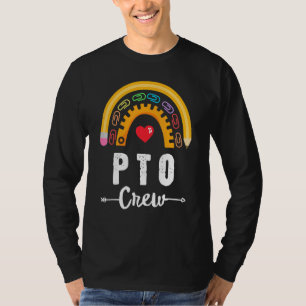 T-shirt Pto Crew Parent School Volunteer Board Maman Paren