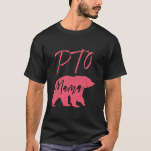 T-shirt PTO Mama Conception de l'ours pour l'école Parent 