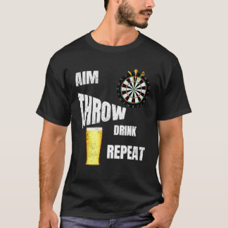 T-shirt Pub Darts Lecteur plus grande bière buveur