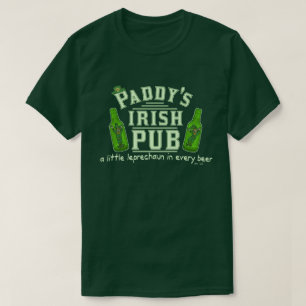 T-shirt Pub d'Irlandais du lutin de St Patrick drôle