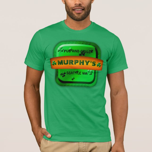 T-shirt Pub irlandais personnalisable (Devant)