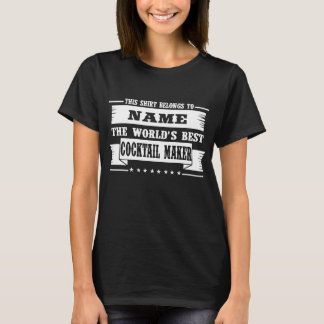 T-shirt Pub personnalisé Nig de boissons de la barre des