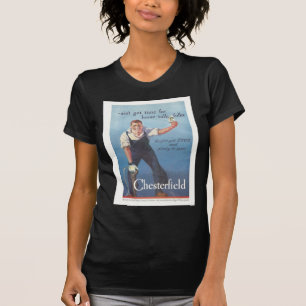 T-shirt Publicité Chesterfield Cigarettes vintage