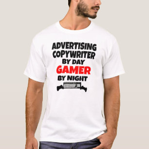 T-shirt Publicité Copywriter par Joueur de jour par nuit