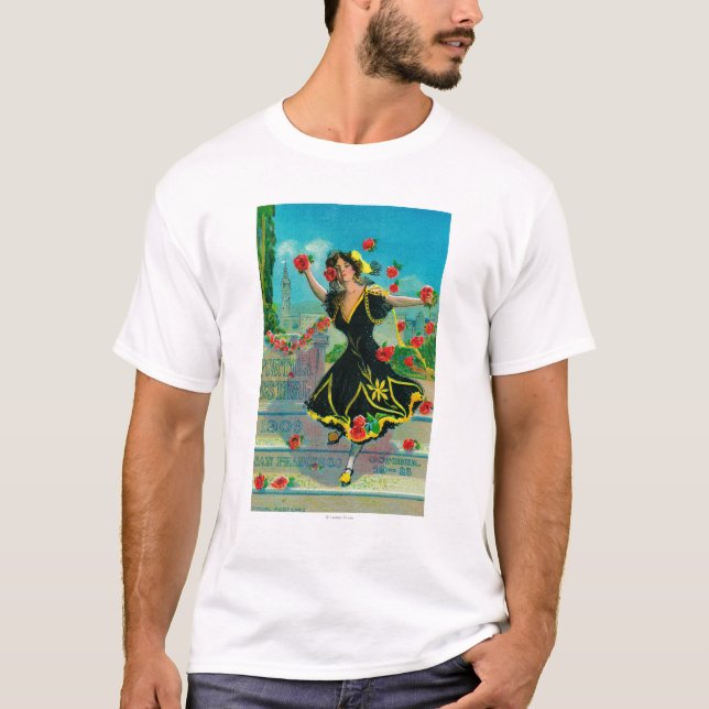 T-shirt Publicité de festival de Portola (danseur) (Devant)