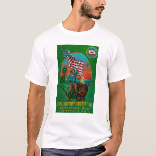 T-shirt Publicité de jour d'admission, festival d'état