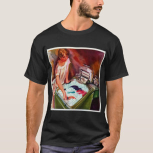 T-shirt Publicité du magazine de rêve de femme de ménage