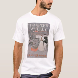 T-shirt Publicité par affichage "harpiste hebdomadaire",