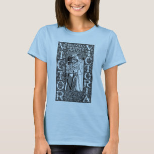 T-shirt Publicité pour bicyclettes Art Nouveau de l'ère vi