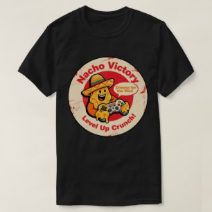 T-shirt Puce de Nacho de Style Vintage avec Sombrero & Con