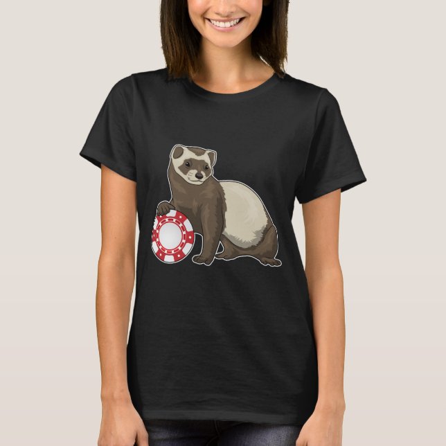 T-shirt Puces de Poker de Ferret (Devant)