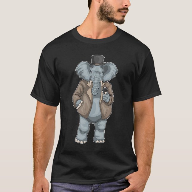 T-shirt Puces de poker Elephant (Devant)