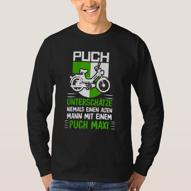T-shirt Puch Sayers Oldtimer Alten Mann Mit Ein Pich Maxi (Devant)