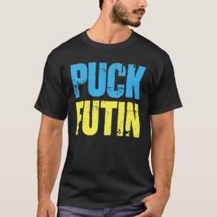 T-shirt Puck Foutine Mème Je Suis Aux Côtés De L'Ukraine A