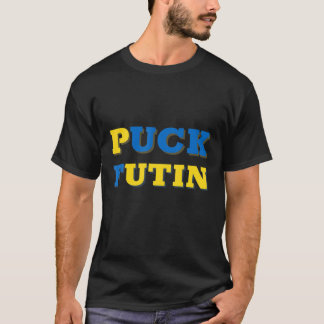 T-shirt Puck Foutine Mème Je Suis Aux Côtés De L'Ukraine A
