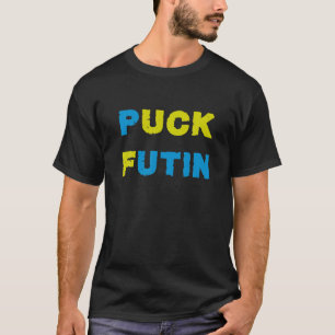 T-shirt Puck Foutine soutient l'Ukraine Tee Puck Foutine