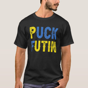 T-shirt Puck Futin Mème Je Me Tiens Avec Les Ukrainiens Uk