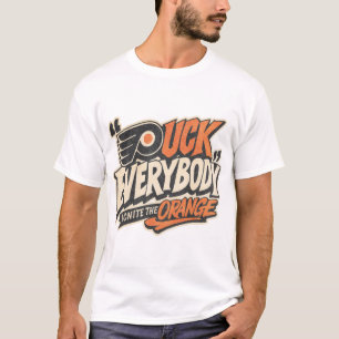 T-shirt Puck tout le monde allumez l'orange Philadelphie