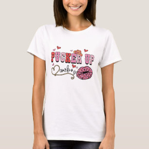 T-shirt Pucker Up Cowboys femmes