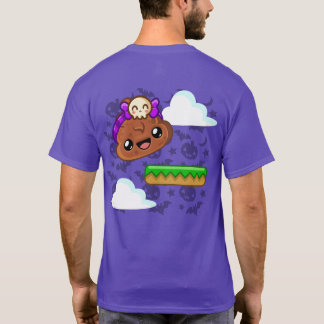 T-shirt Pudding & Crâne Mignon avec Impression au Dos - Ha