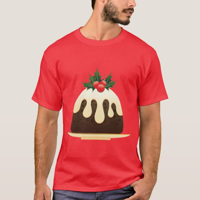 T-shirt Pudding de Noël géant (Devant)