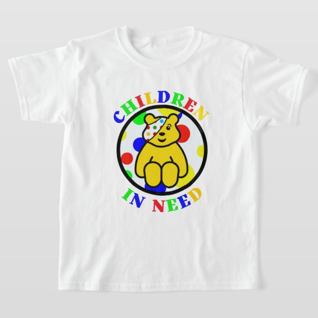 T-shirt Pudsey Ours Face Enfants-Amusant (Poser)