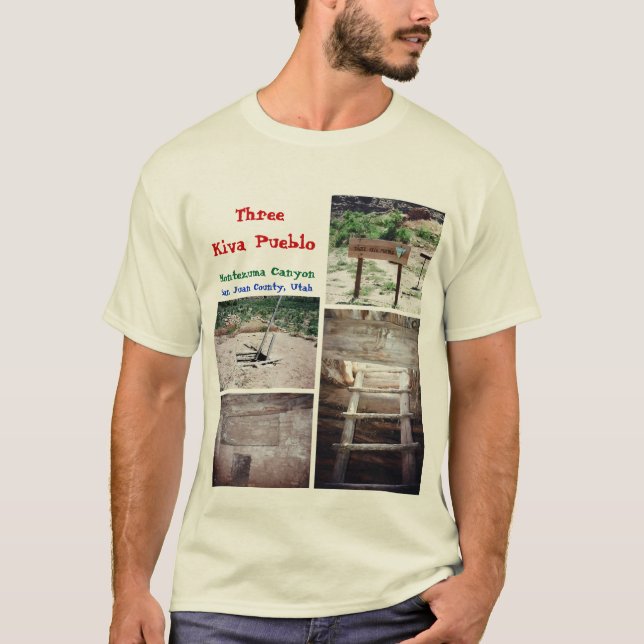 T-shirt Pueblo de trois Kiva (Devant)