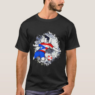 T-shirt Puerto Rico Football Drapeau Portoricain Fier Foot