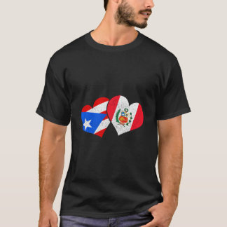 T-shirt Puerto Rico Peru Pride Heritage Puerto Rican Peruv
