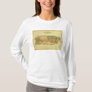 T-shirt Puerto RicoPanoramic MapPuerto Rico