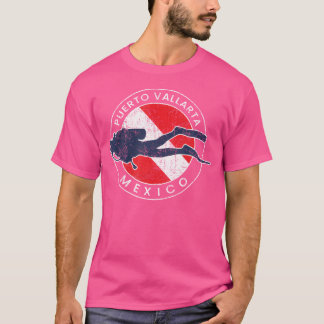 T-shirt Puerto Vallarta Mexique Souvenir Plongée Scuba Dra