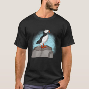 T-shirt Puffin à main fine
