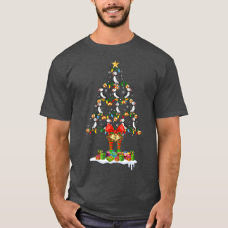 T-shirt Puffin Oiseau Xmas Arbre Funny Oiseau Xmas Ornemen