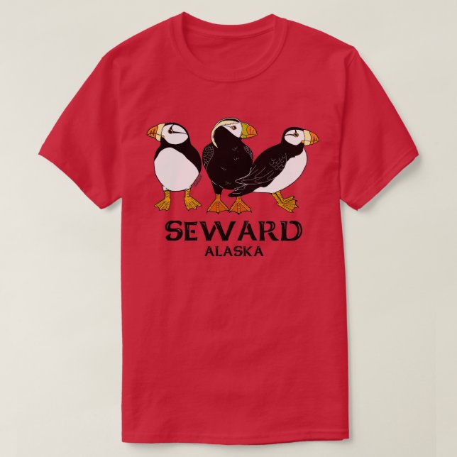 T-shirt Puffins Sewin AK (Design devant)