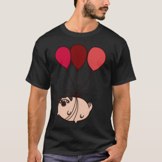 T-shirt Pug ballon