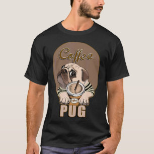 T-shirt Pug café