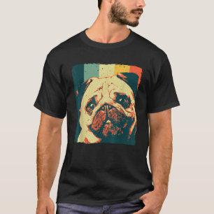 T-shirt Pug Cool Pour Hommes Femmes Amoureux de Chien Pug 