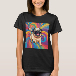 T-shirt Pug Joyeux Pawlidays - Noël des Amoureux de Pug