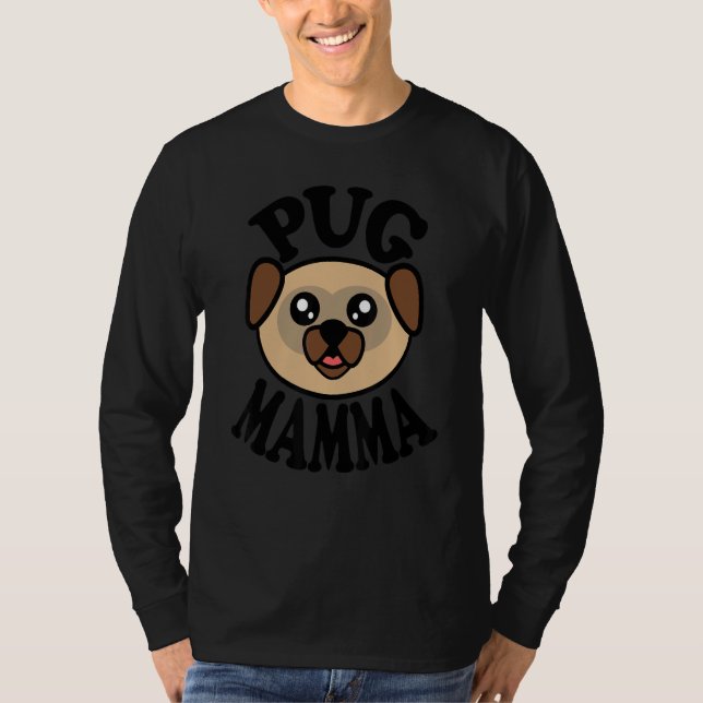 T-shirt Pug   Pug Mamma (Devant)