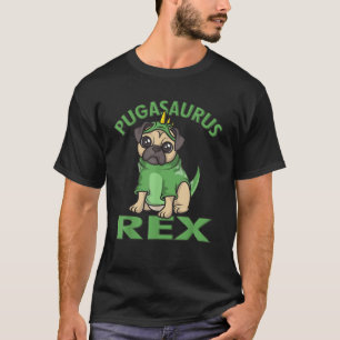 T-shirt Pugasaurus Rex Cute Puglet Dino Carlin Dinosaur Am