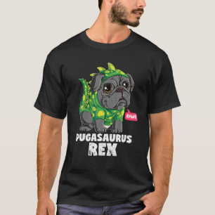T-shirt Pugasaurus T Rex Pug Costume de Dinosaure Drôle Ch