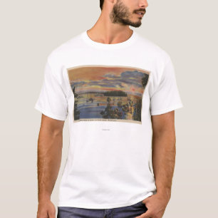 T-shirt Puget Sound, WA - amarrages de club de yacht au