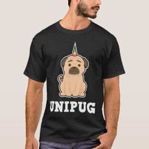 T-shirt Pugicorn Amoureux de les chiens Unipug Funny Carli