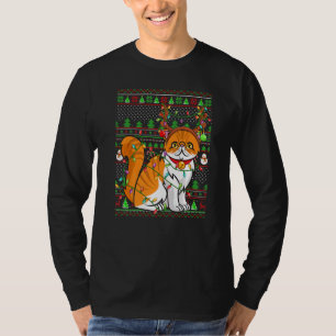 T-shirt Pugneux de Noël Style Éclairage Chat Persan Chris