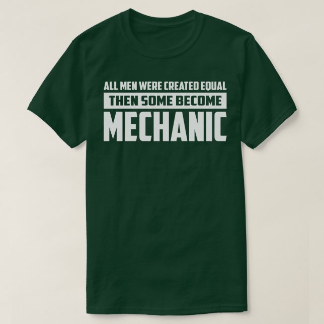 T-shirt Puis Certains Deviennent Mécanique Mécanique T Che (Design devant)