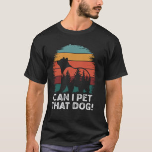 T-shirt Puis-je caresser cet ours chien drôle Randonnée ca