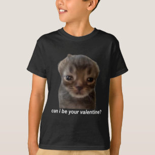 T-shirt Puis-je être votre Saint-Valentin Mème de chat drô
